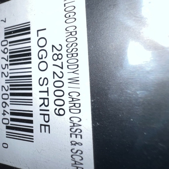 Nanette Lepore MaLogo Crossbody with card case and scarf NWT Logo Stripe - Picture 12 of 12